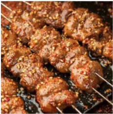 Grilled chicken heart